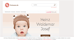 Desktop Screenshot of firstname.de