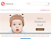 Tablet Screenshot of firstname.de